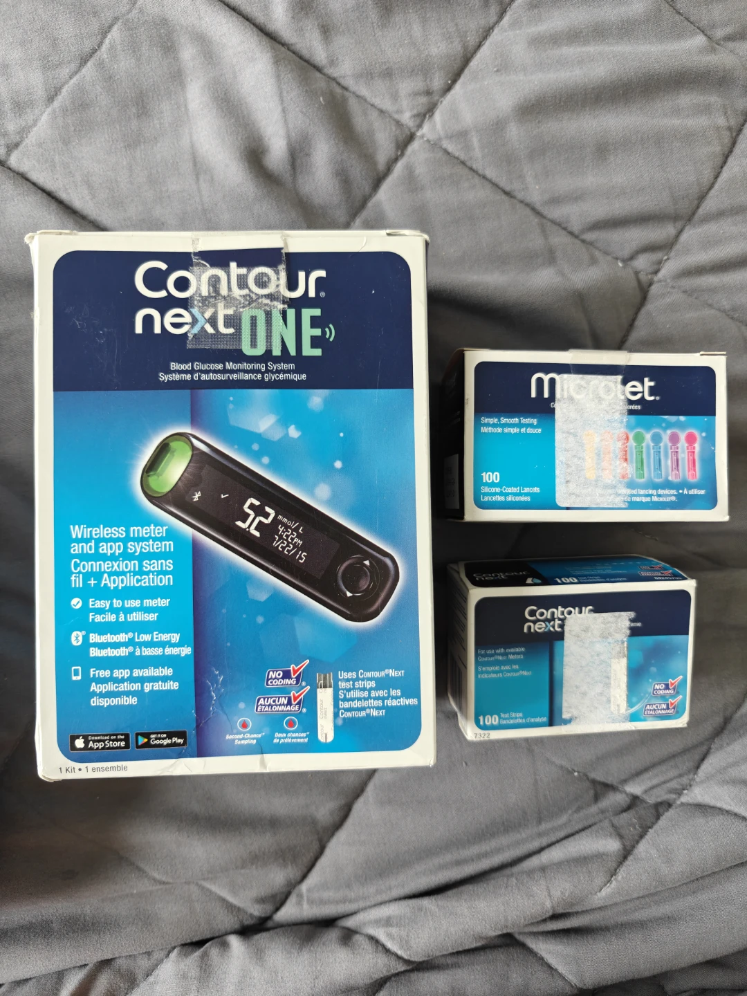 Contour Next ONE Blood Glucose Monitoring System with Lancets