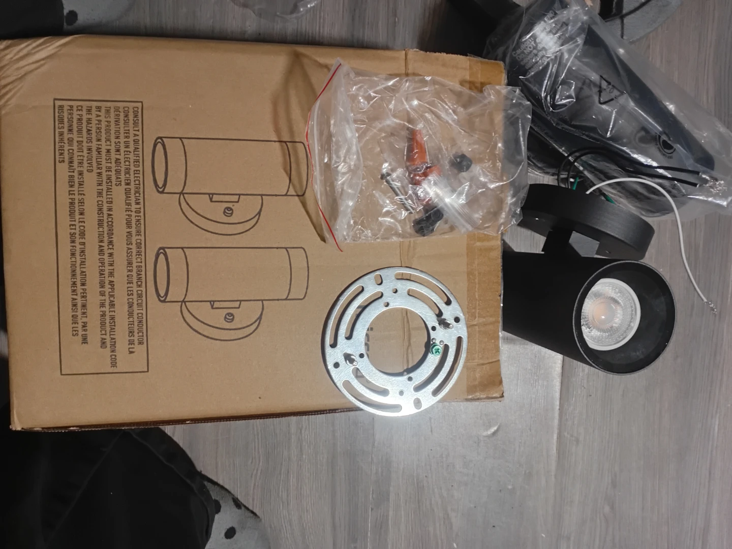 Black Outdoor Cylinder Wall Light BH010 - photo 2