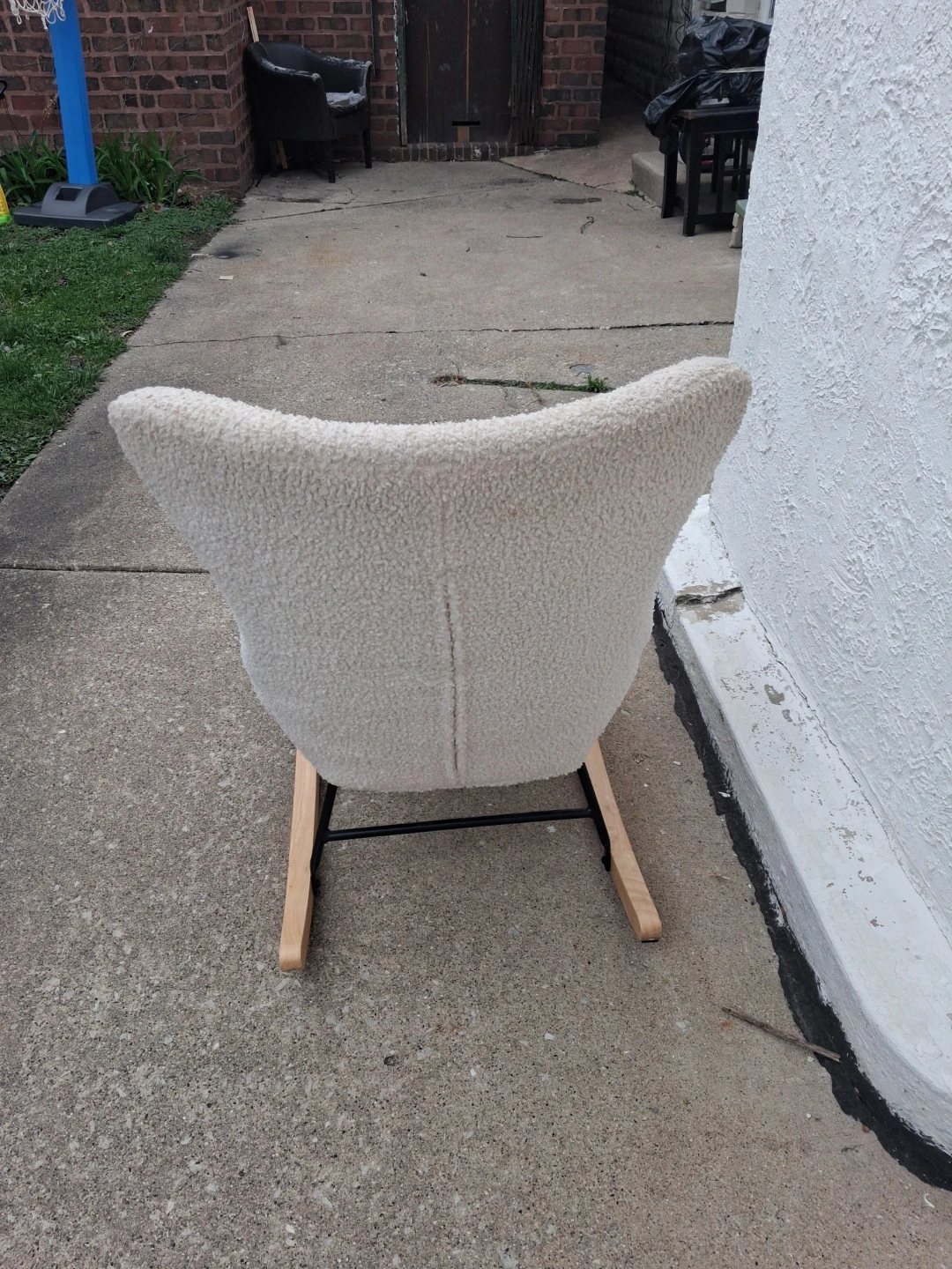 Comoda Silla Mecedora forrada en piel - photo 3