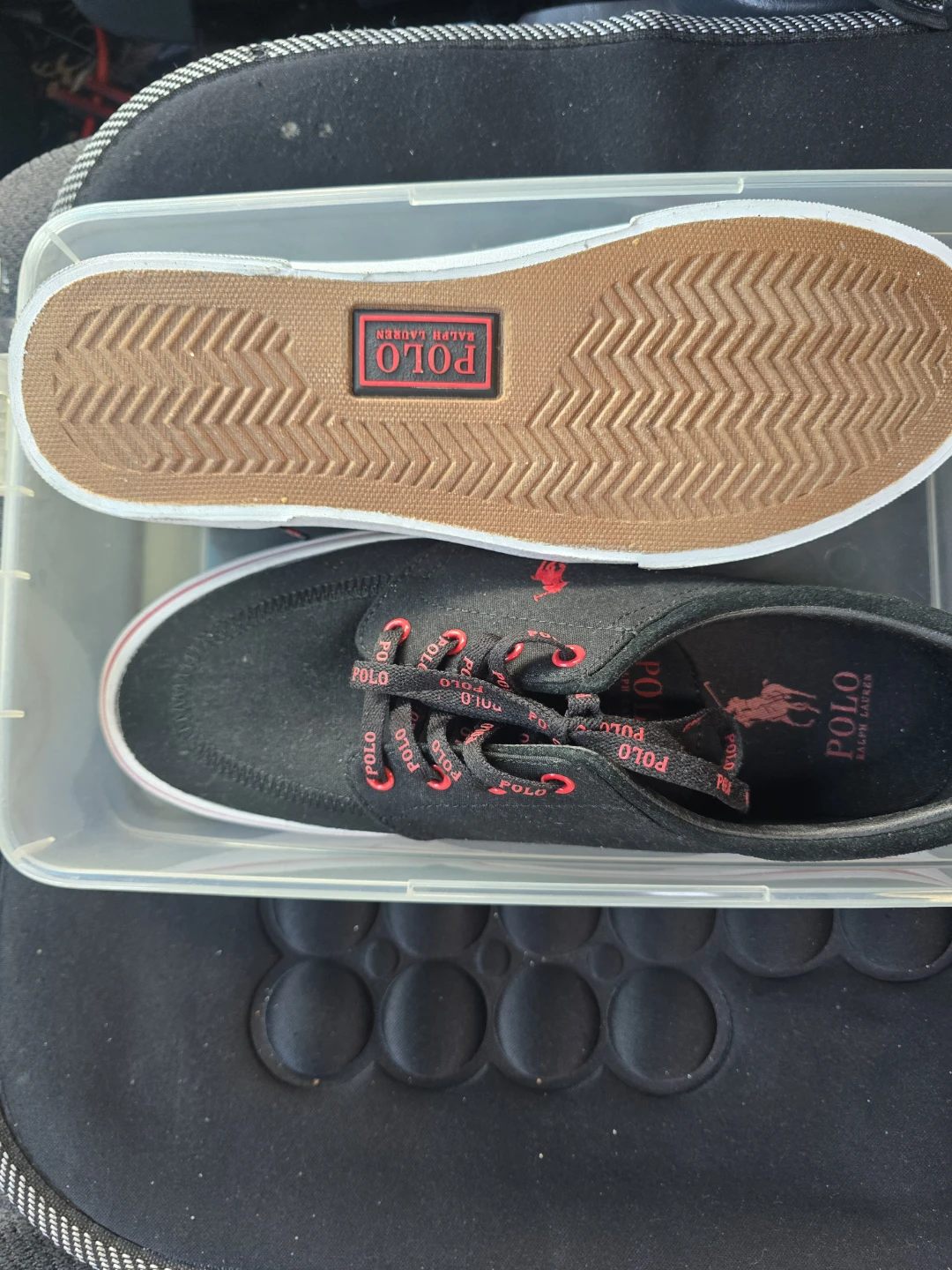 Polo Ralph Lauren Black Canvas Sneakers - photo 2