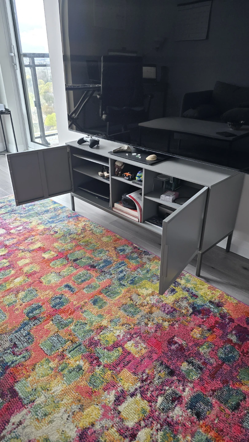 IKEA Tullstorp Metal TV Stand & Cabinet - photo 2
