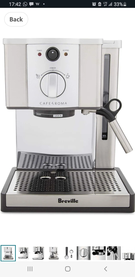 Breville The Cafe Roma Espresso Machine - photo 3
