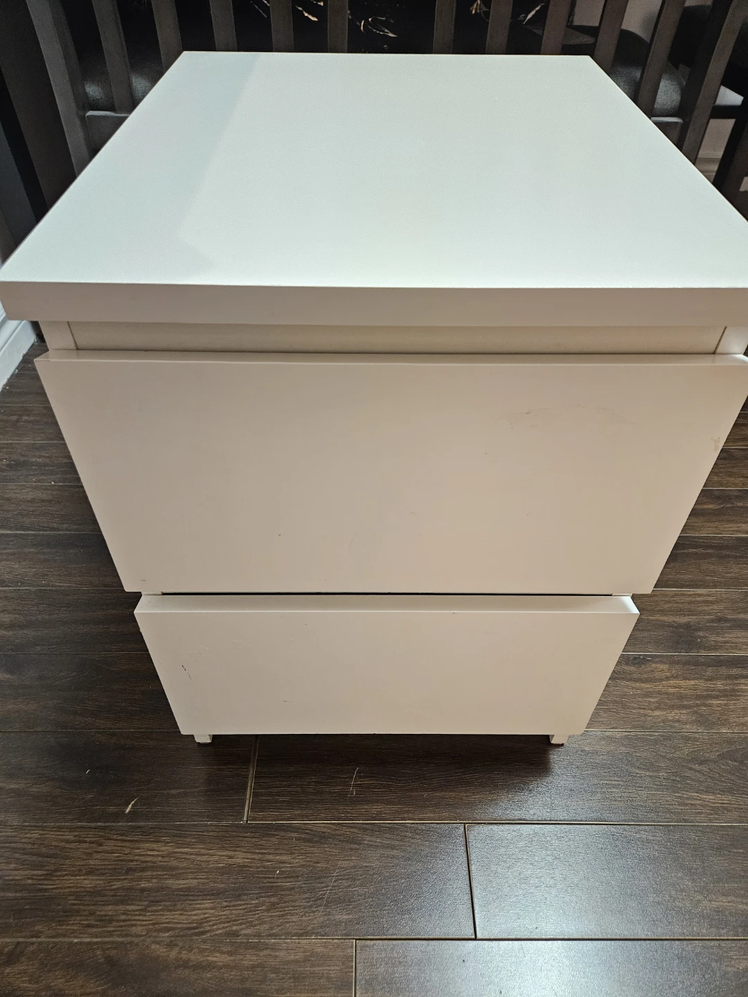 IKEA MALM 2-Drawer Nightstand – White - photo 2