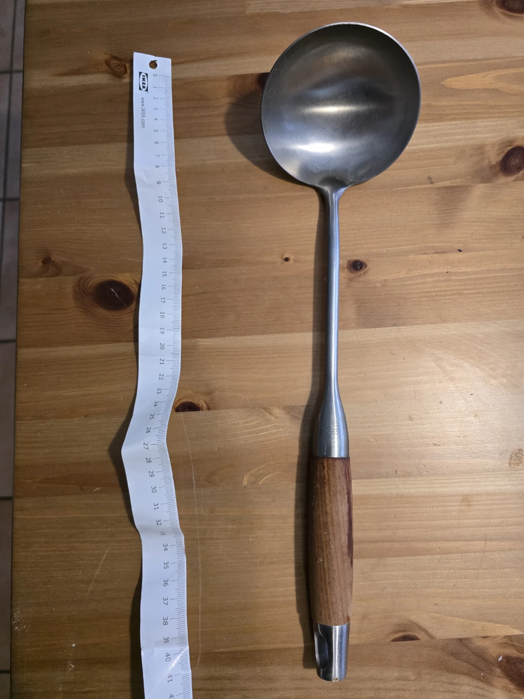 Stainless Steel Ladle with Wooden Handle