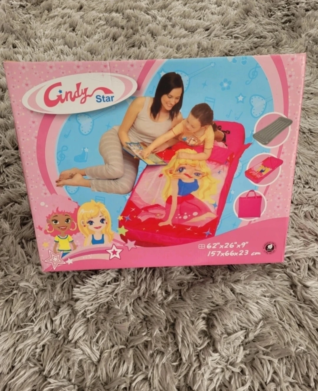 Cindy Star Kids Sleeping Bag with Pillow and Tote