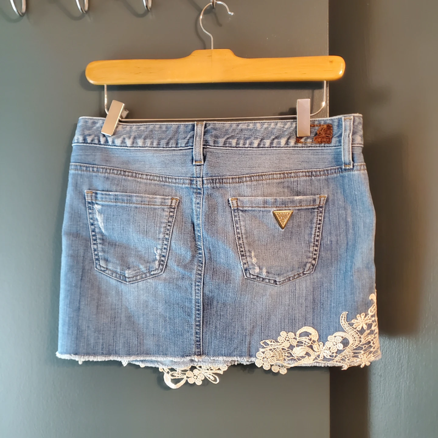 GUESS Denim Skirt with Lace 🌱 - photo 2