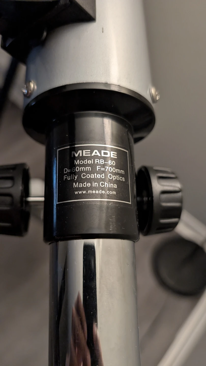 Meade RB-60 Telescope with 25mm and 9mm Eyepieces - photo 2