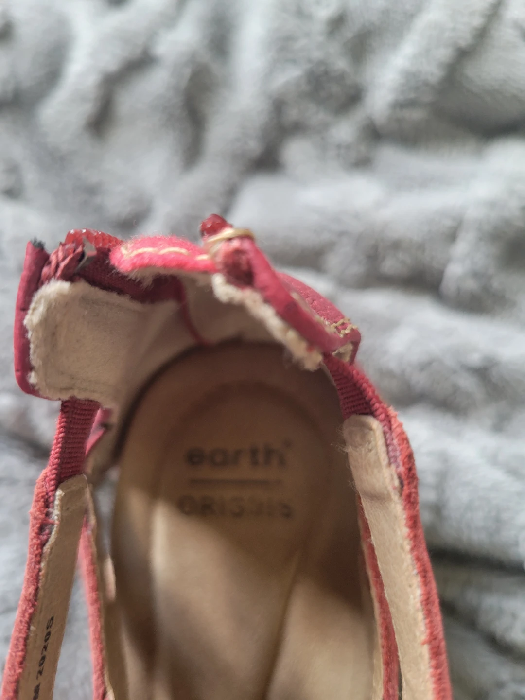 Earth Origins Red Lace-Up Gladiator Sandals - photo 3