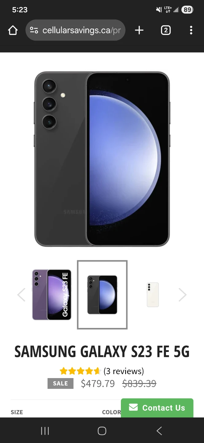 BRAND NEW GALAXY S23 SMARTPHONE N CASE N CHARGER  .