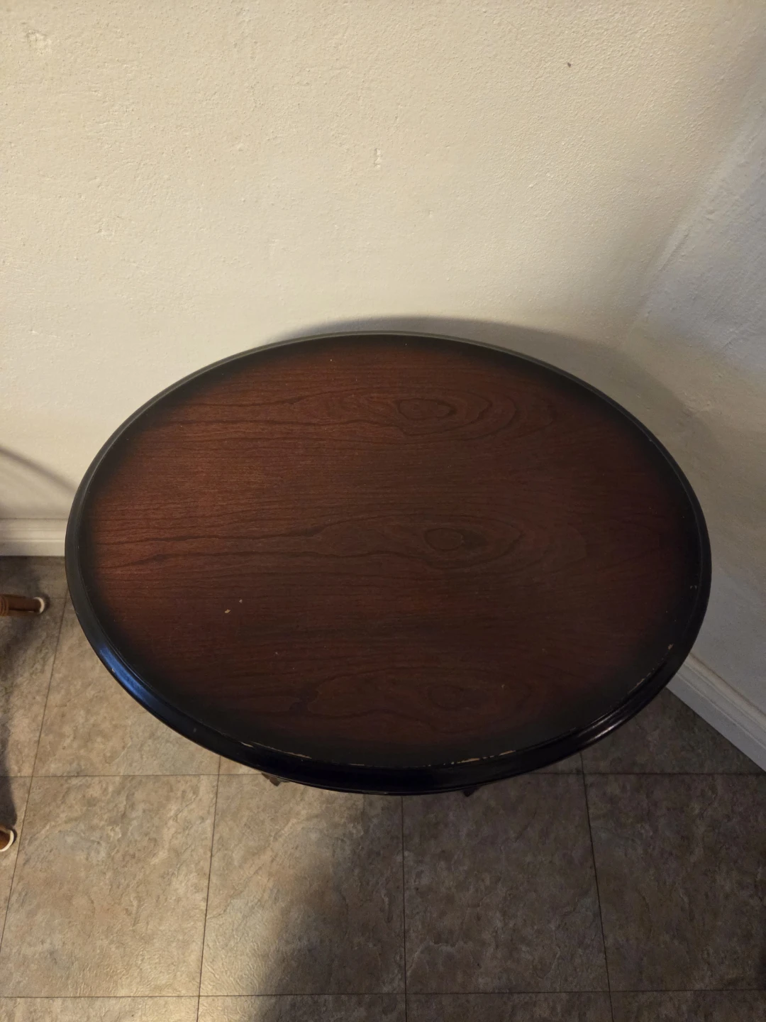 Oval Accent/side Table with Drawer