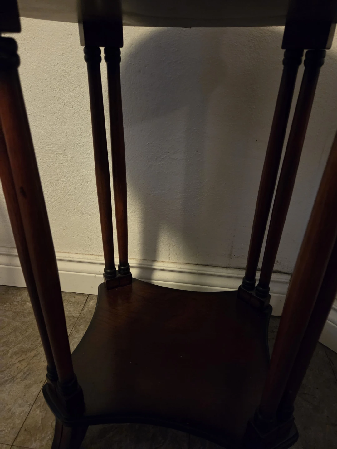 Oval Accent/side Table with Drawer - photo 2