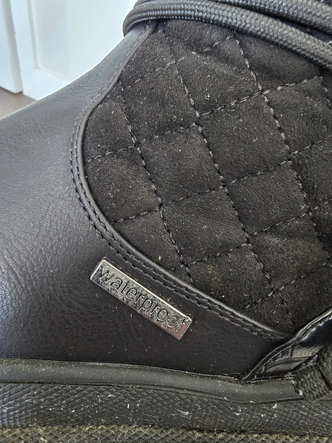 Black Waterproof Boots with Fur Trim - photo 3