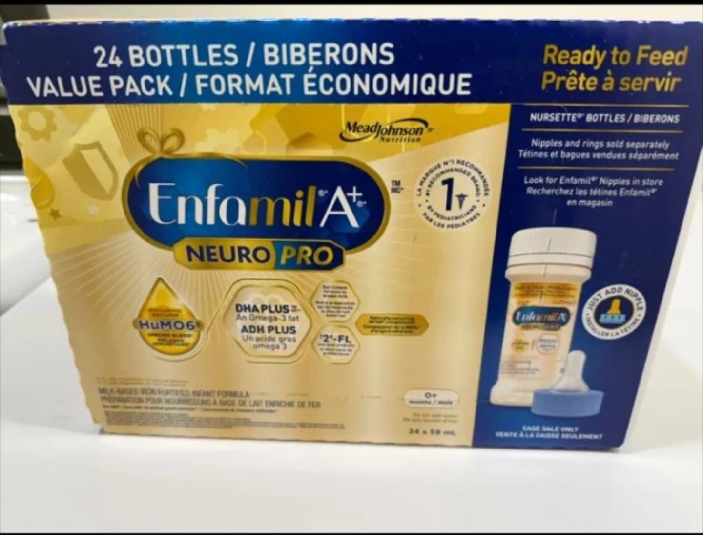 Enfamil A+ NeuroPro Baby Formula, Ready to Feed, 24x59ml Bottles