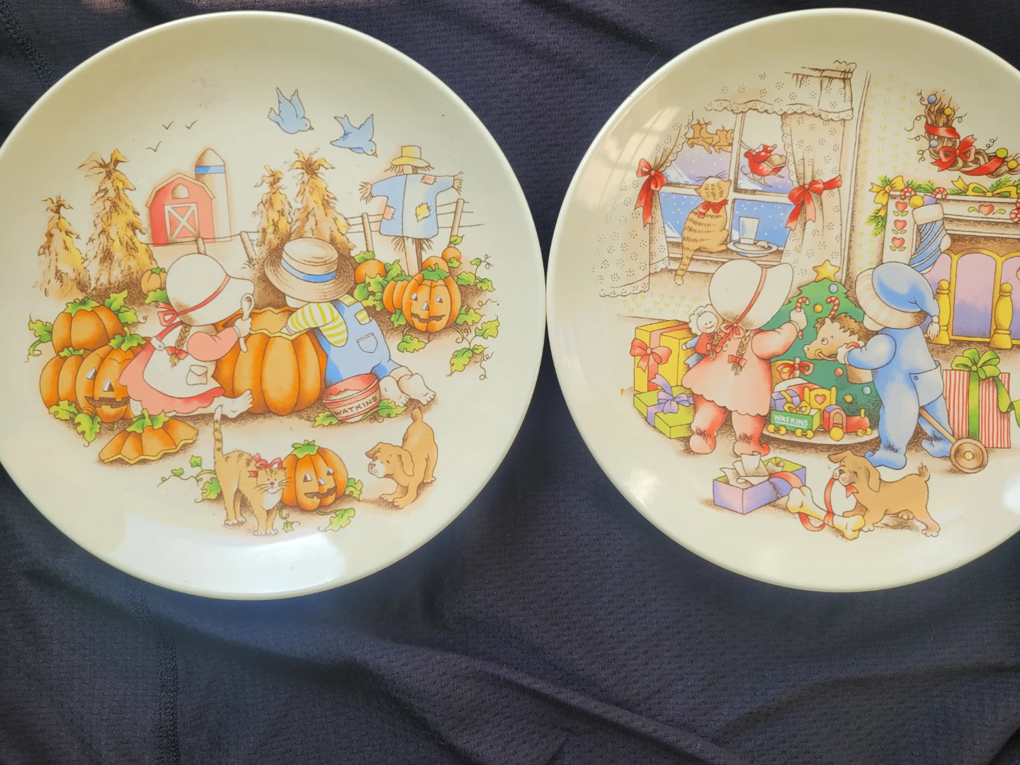 Country Kids Collector's Dessert Plates (Set of 2)