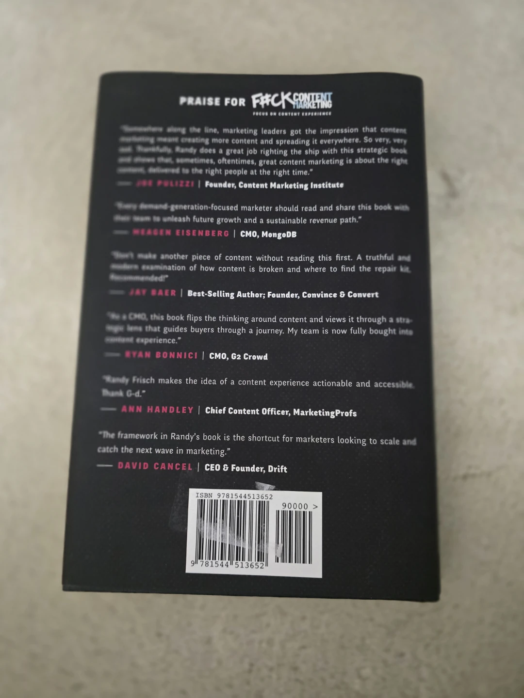 F#ck Content Marketing by Randy Frisch Book - photo 2