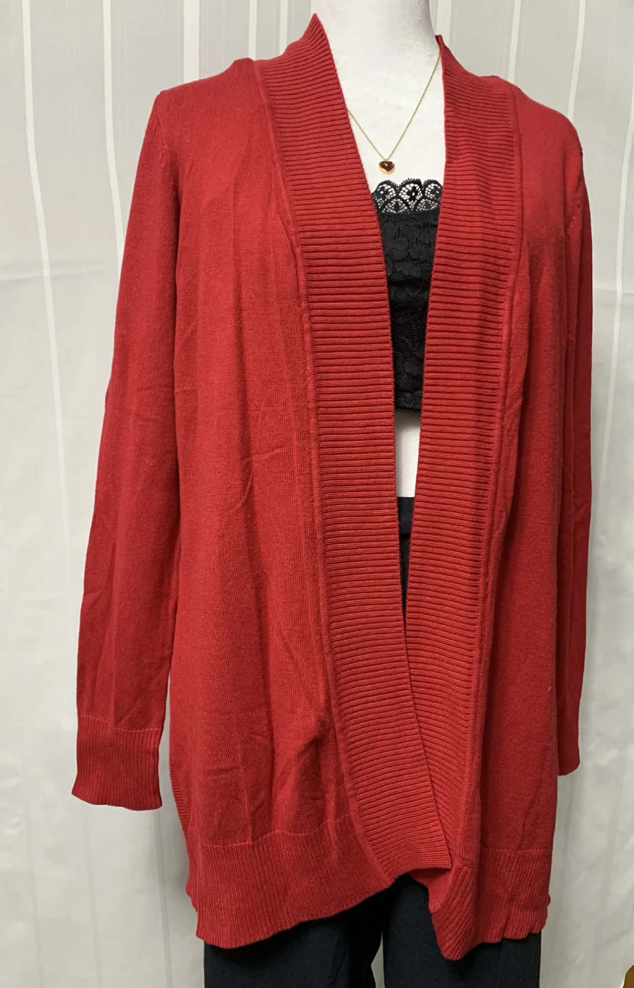 Red Cardigan Sweater - photo 2