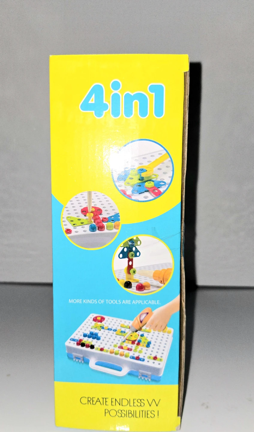 Puzzle Creative Drill 'n' Design 257 Piece STEM Toy Set. New. - photo 4