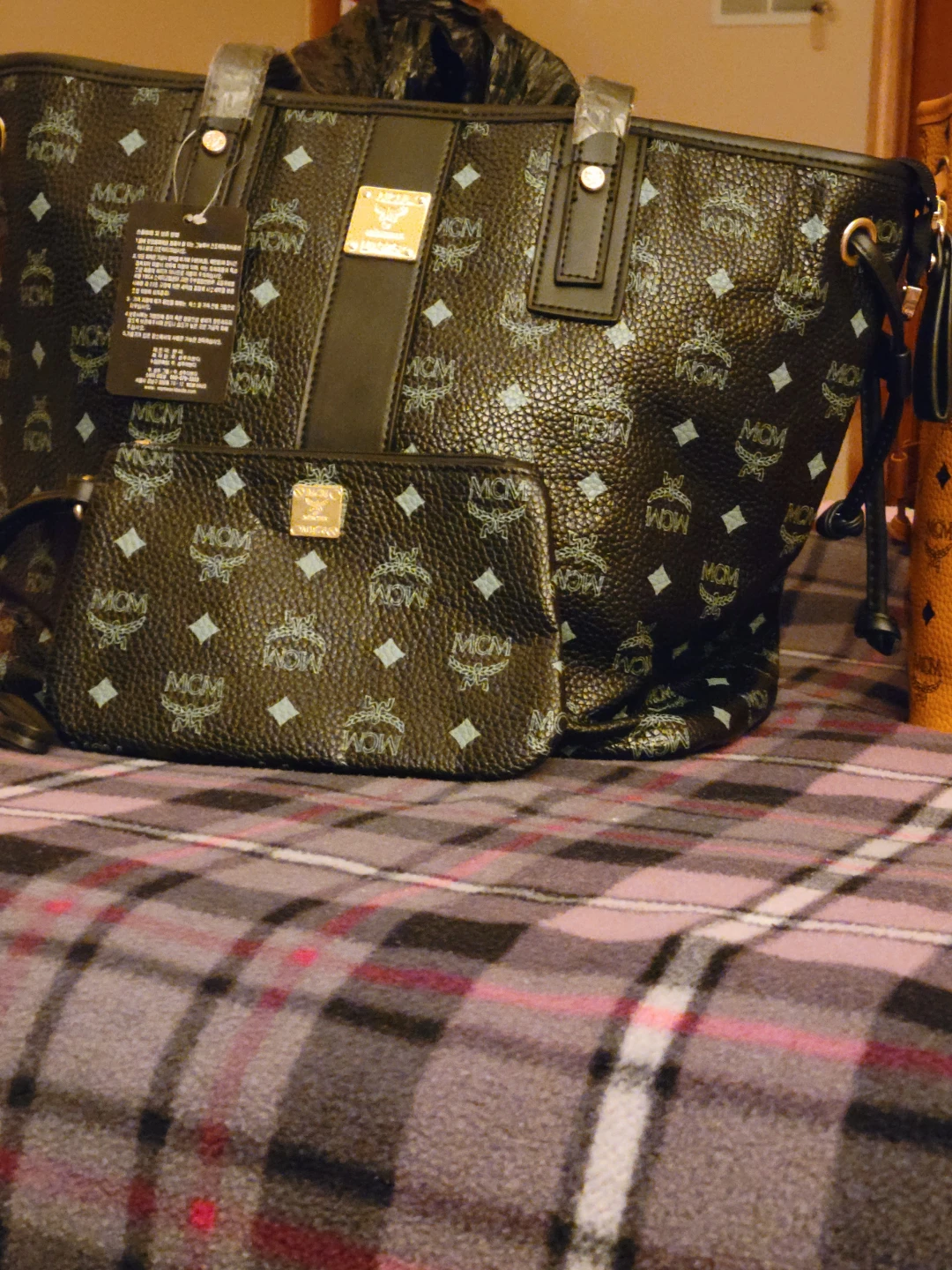 MCM Tote Bag with Pouch