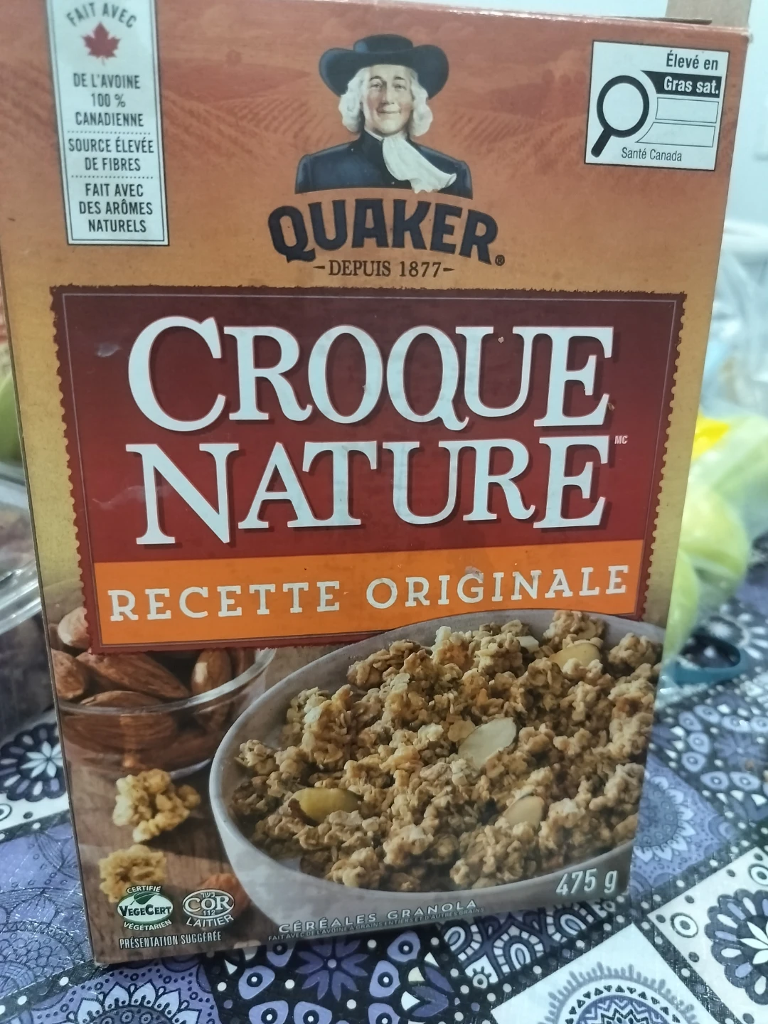 Quaker Croque Nature Originale Granola Cereal 475g
