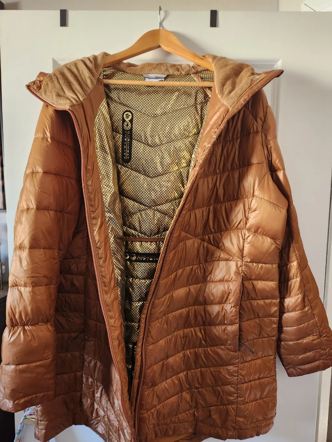 Columbia Sportswear Gold Puffer Coat