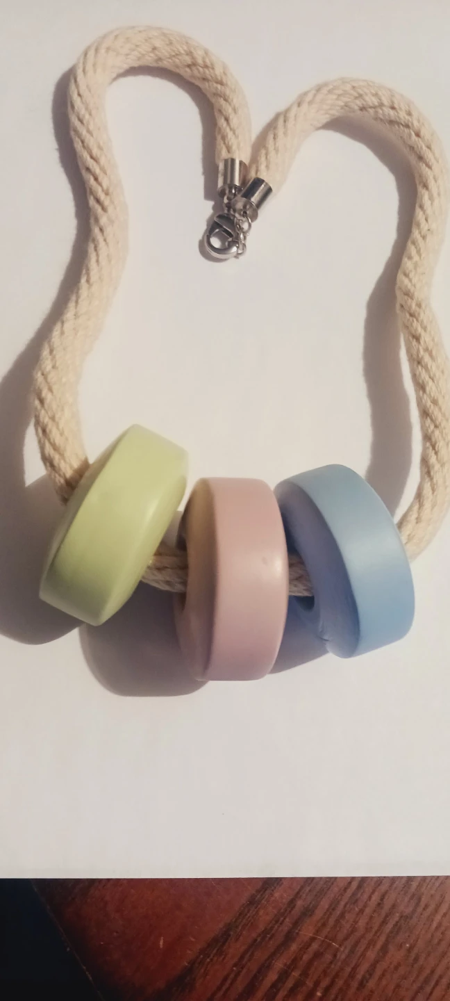 MAISON MARGIELA DESIGNER PASTELLE ROPE NECKLACE