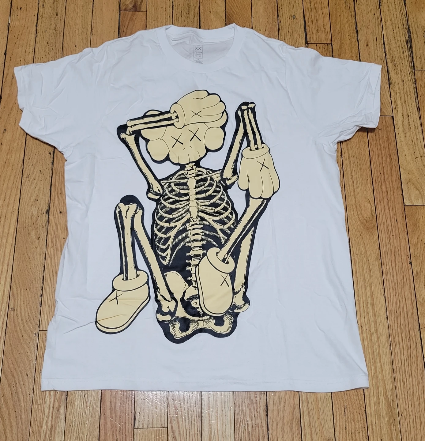 KAWS XX "New Fiction" Skeleton Graphic T-Shirt