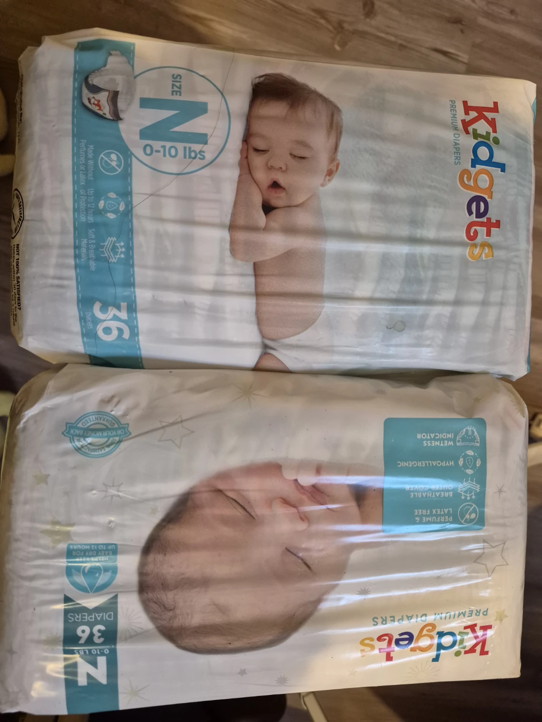 Kidgets Premium Diapers Size N (0-10 lbs) - 72 Count - photo 3
