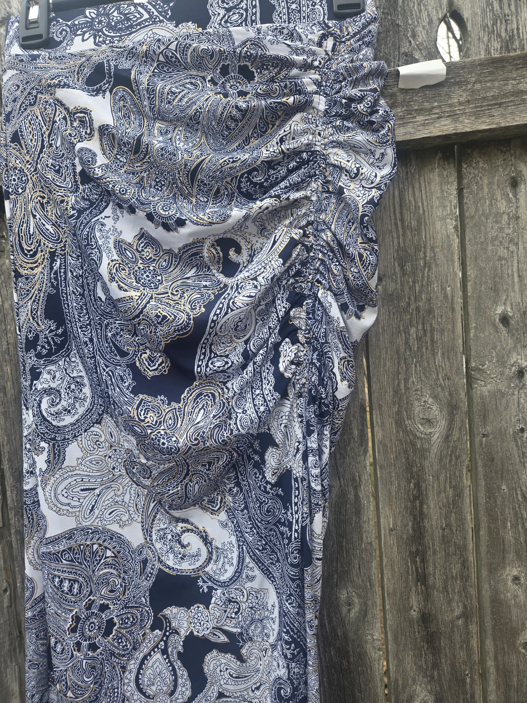 Women's Paisley Print Ruched Maxi Skirt - photo 2