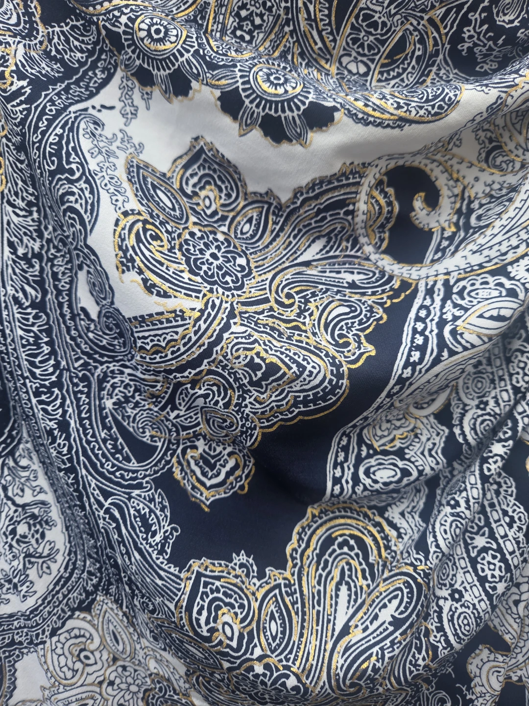 Women's Paisley Print Ruched Maxi Skirt - photo 3