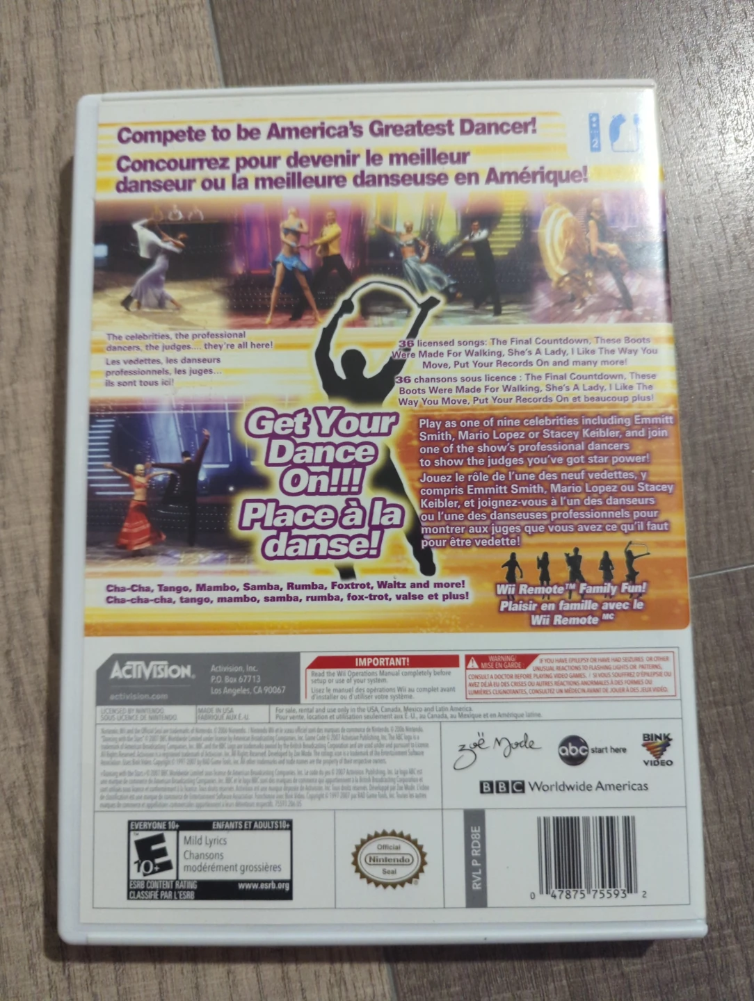 Wii Dancing with the Stars Video Game - photo 2