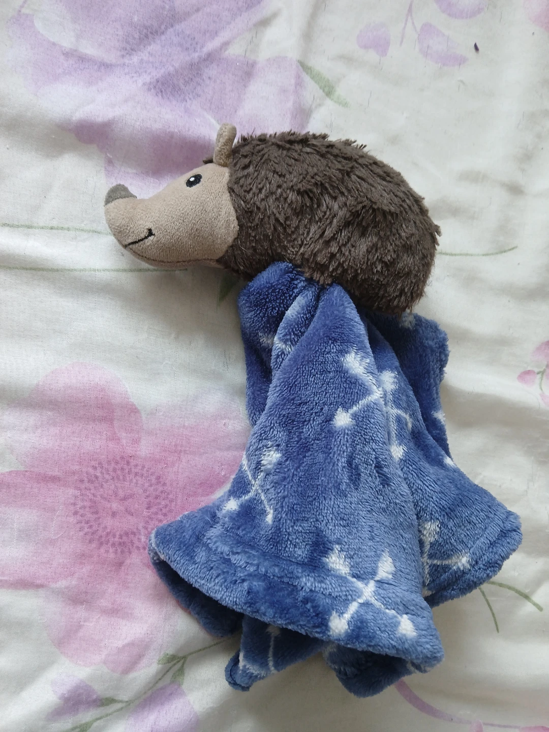 Blue Fleece Blanket with atching hedgehog - photo 4