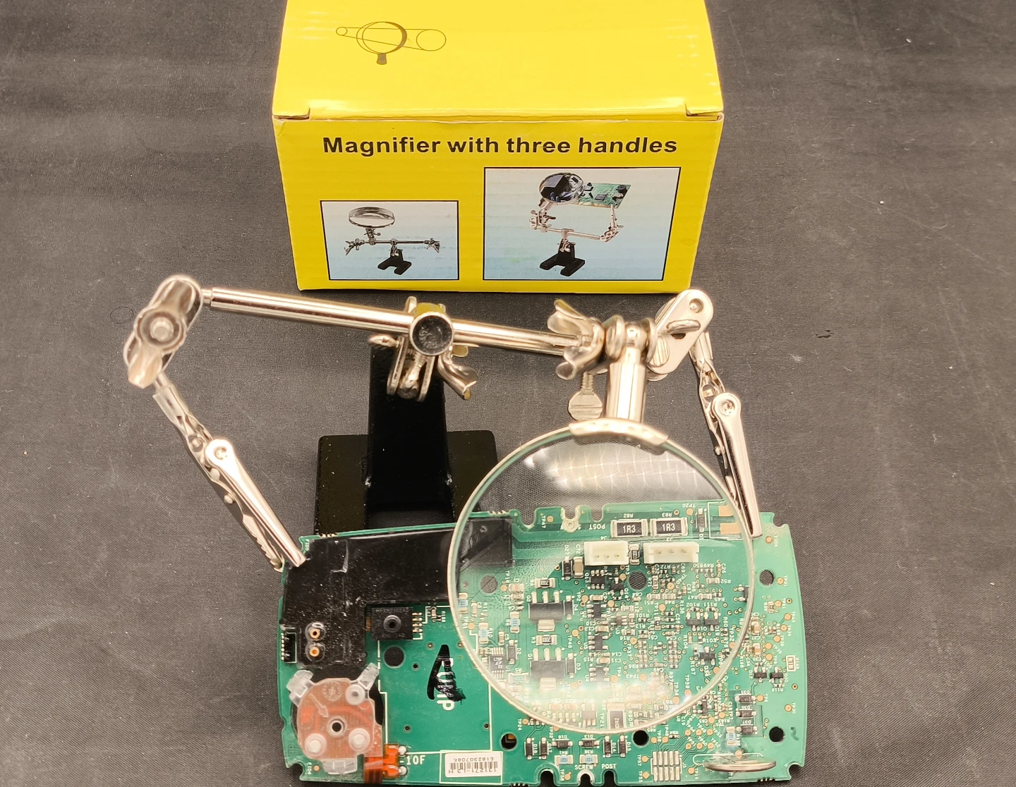 Magnifier with Three Handles and Tool Kit - photo 3