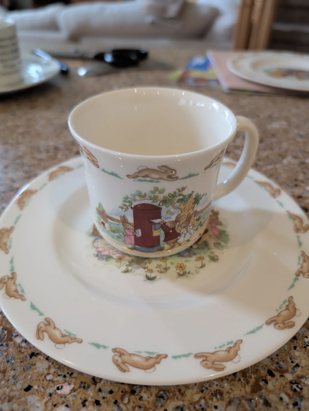 Royal Doulton Bunnykins Bone China Mug and plate