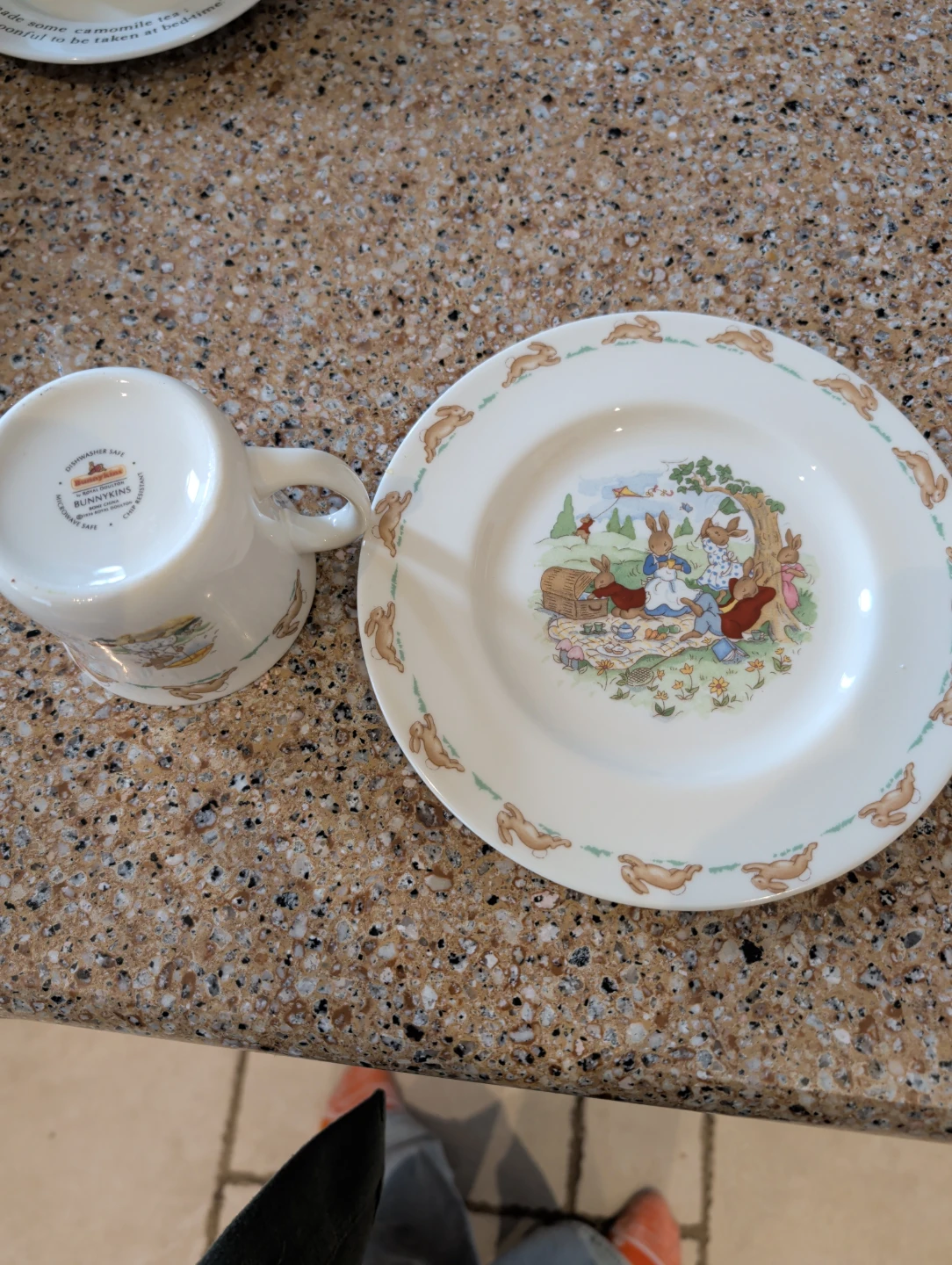 Royal Doulton Bunnykins Bone China Mug and plate - photo 2