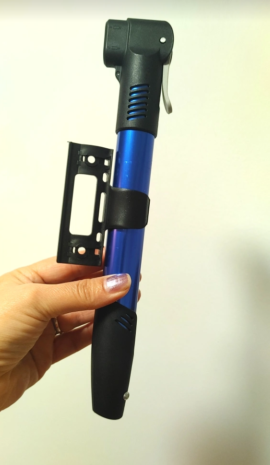 Blue Bicycle Pump with Mount new