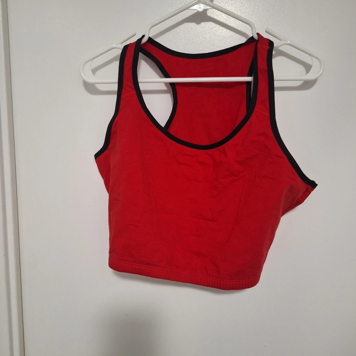 Fruit of the Loom Red Racerback Crop Top