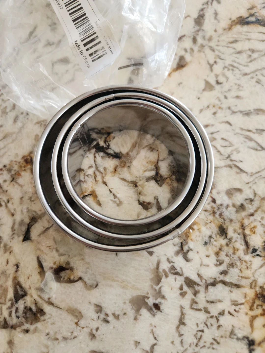 Set of 3 Stainless Steel Round Cookie Cutters