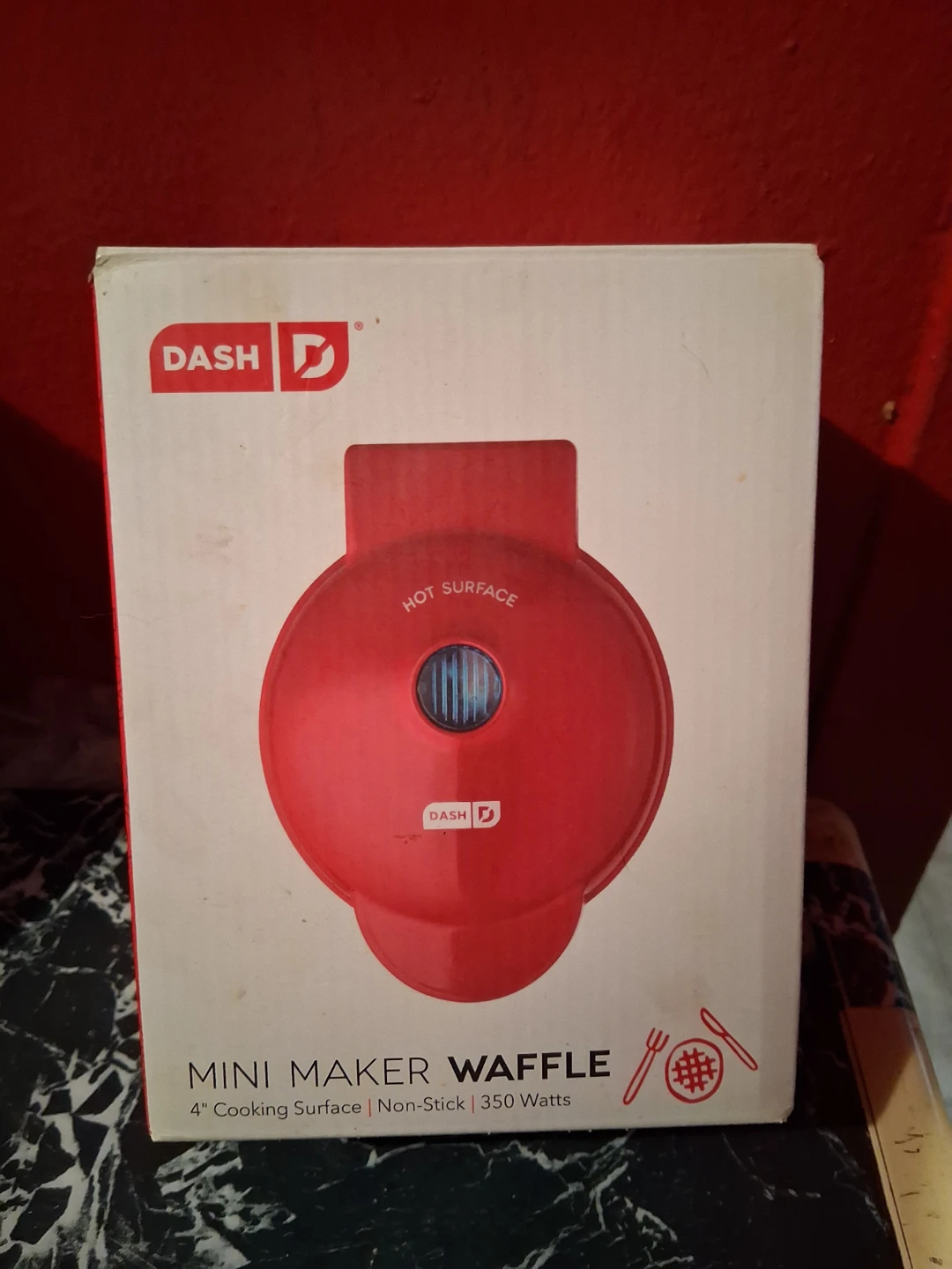 Dash Mini Waffle Maker - Red