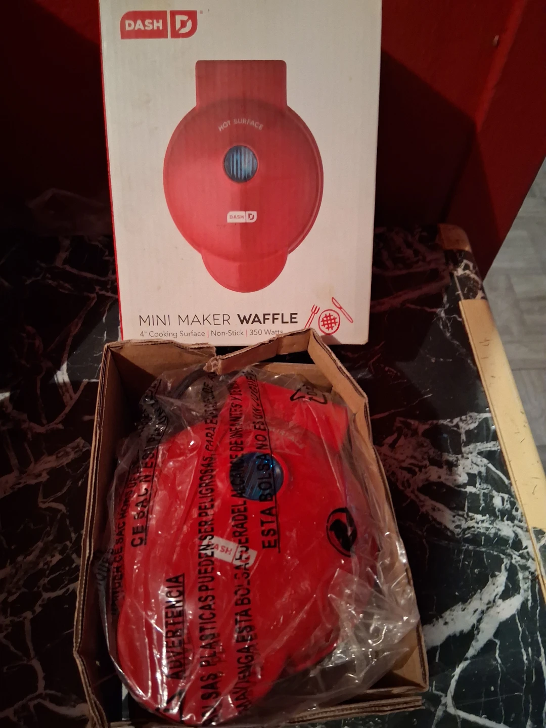 Dash Mini Waffle Maker - Red - photo 2