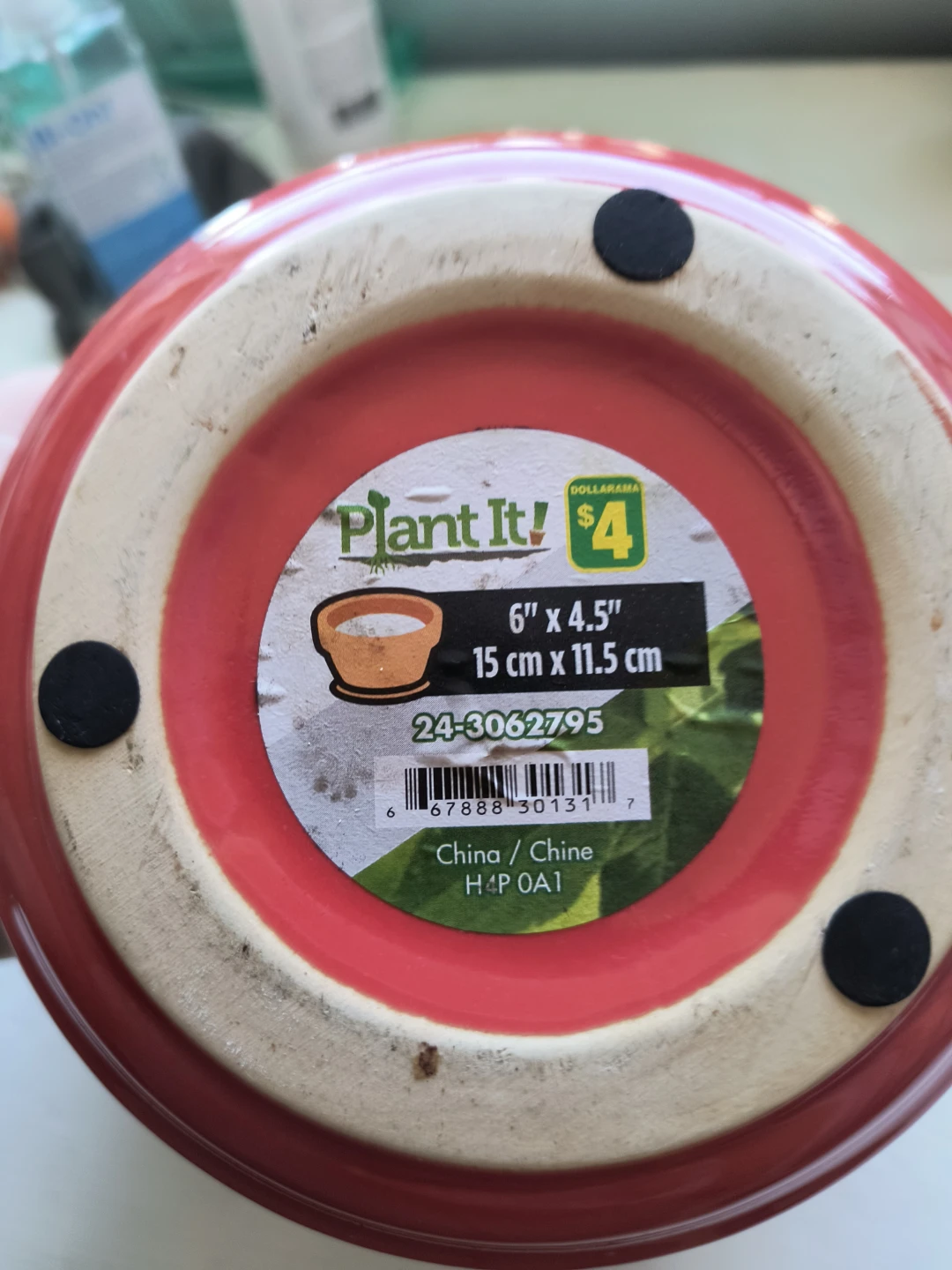 Plant It! Red Ceramic Planter with Saucer - photo 2
