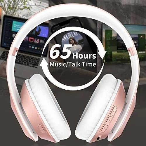 Rose Gold WH-207A Wireless Headphones with 65 Hours Playtime - photo 2