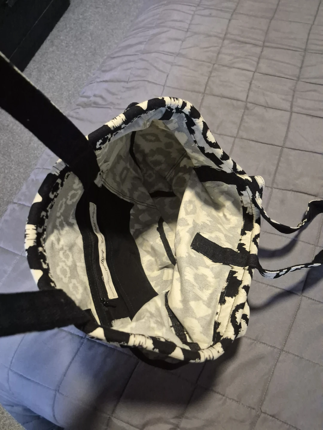 Thirty-one Black and White Patterned Tote Bag - photo 2