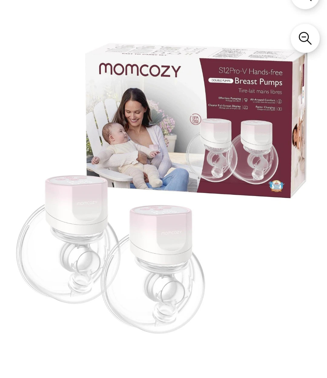 Momcozy S12Pro-V Hands-free Double Breast Pumps