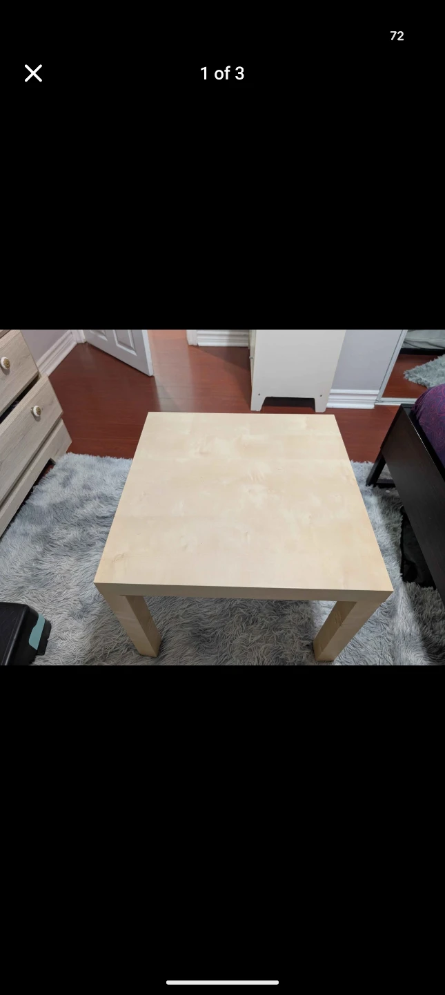 Square coffee table - photo 3