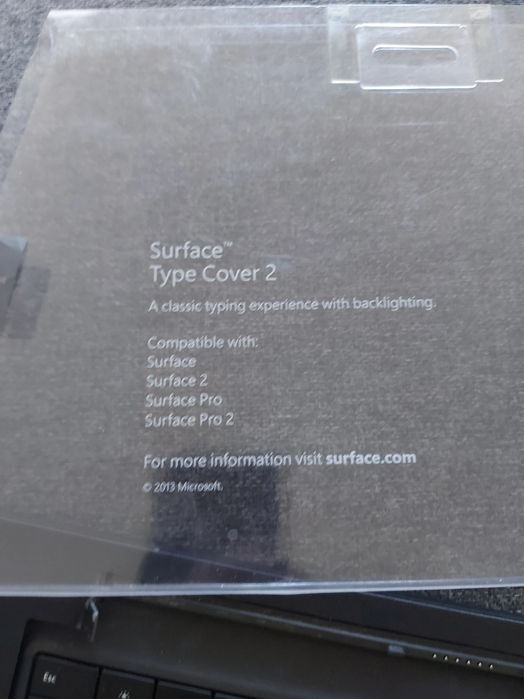 Microsoft Surface Type Cover 2 with Backlighting