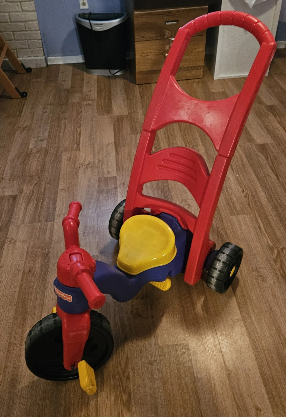 Fisher-Price Tricycle with Push Handle