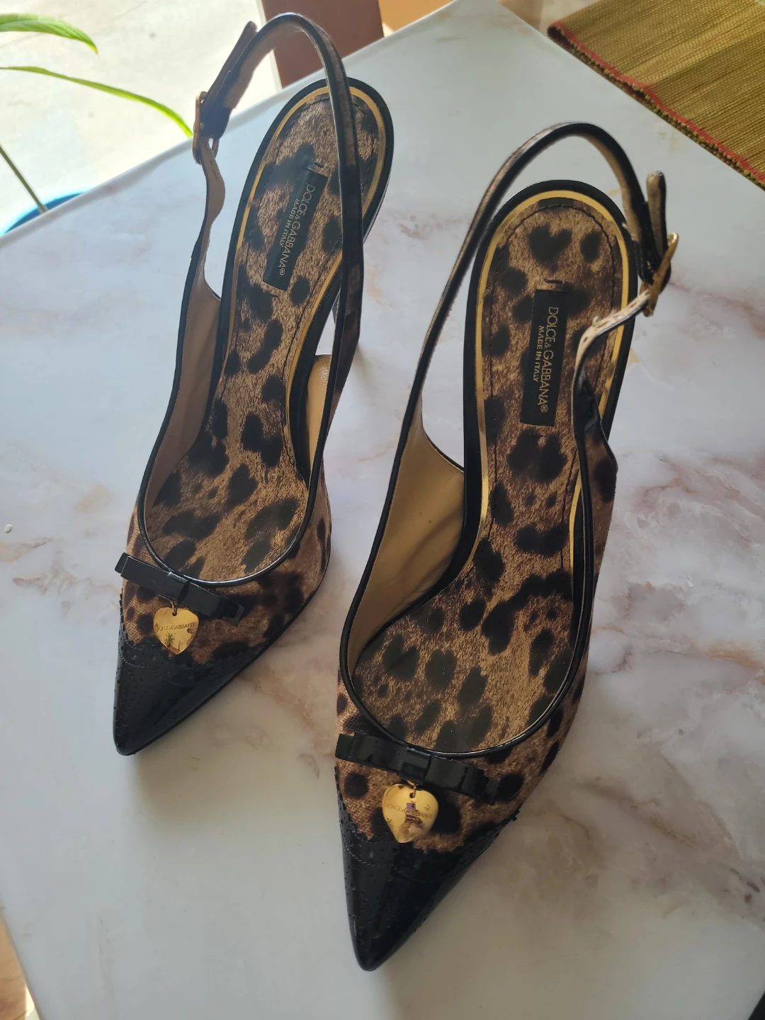 Dolce & Gabbana Leopard Print Slingback Heels - photo 2