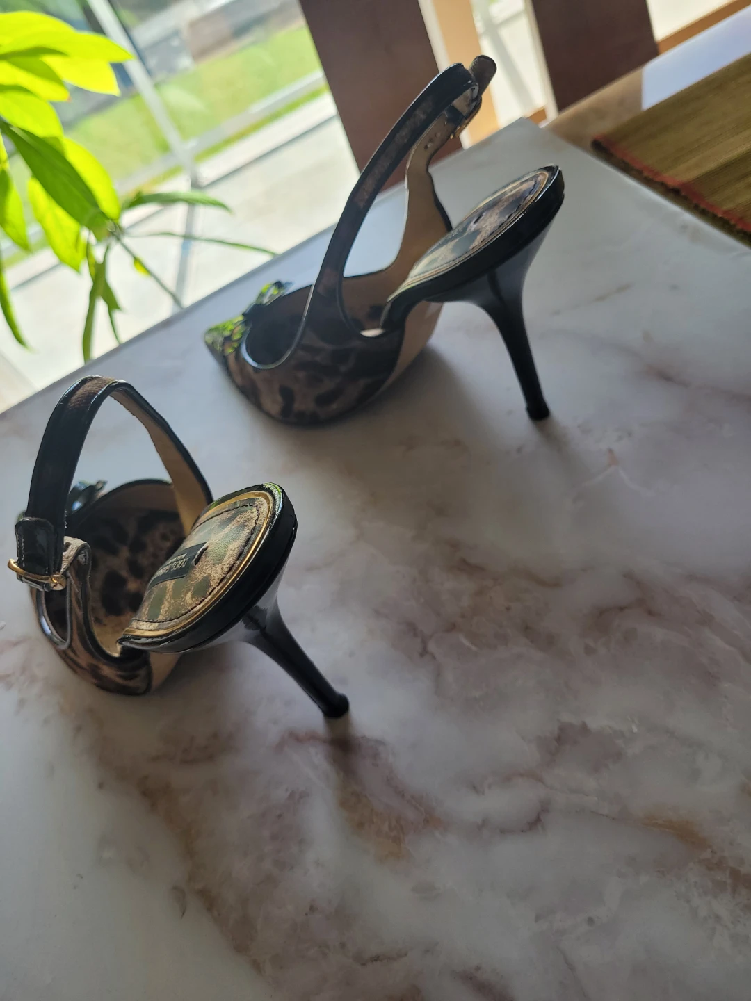 Dolce & Gabbana Leopard Print Slingback Heels - photo 3