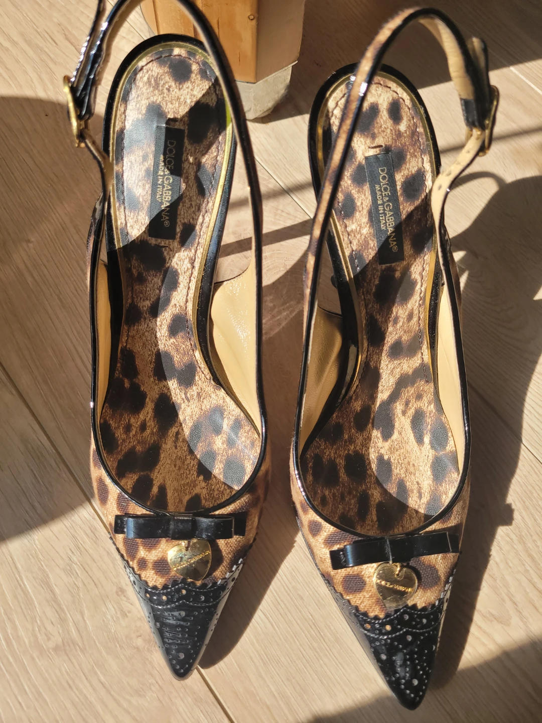 Dolce & Gabbana Leopard Print Slingback Heels - photo 4