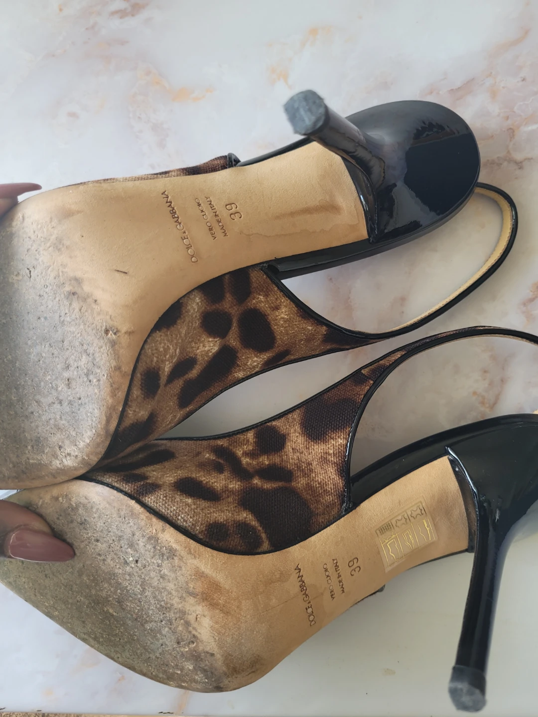 Dolce & Gabbana Leopard Print Slingback Heels - photo 5